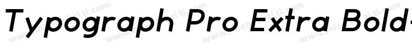 Typograph Pro Extra Bold字体转换